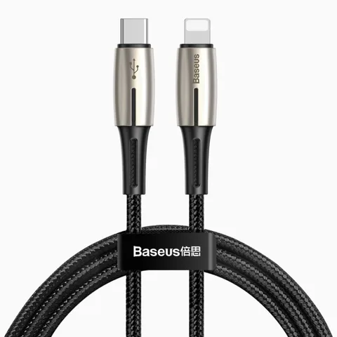 Кабель Baseus Waterdrop Cable Type-C to iP PD 18W 1.3m (CATLRD-01) Black