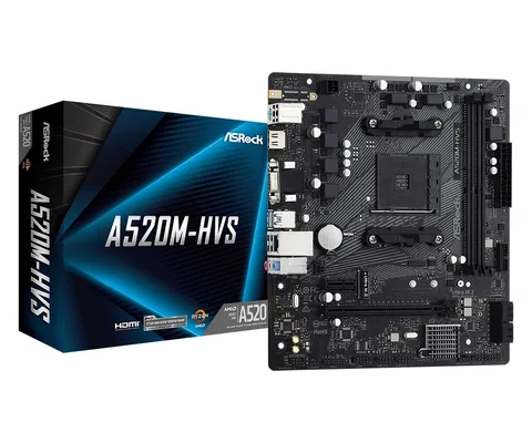 Материнская плата ASRock A520M-HVS s-AM4