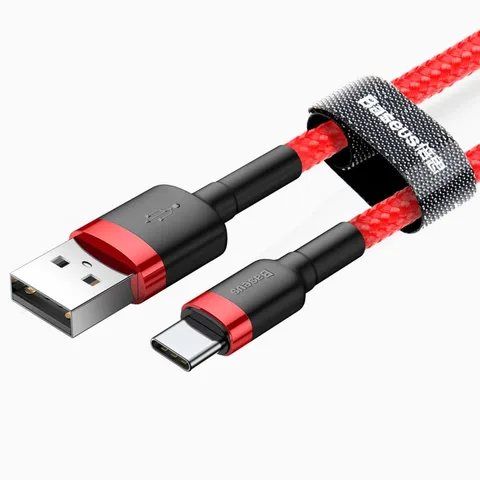 Кабель Baseus cafule Cable USB For Type-C 2A 3m (CATKLF-U09) Red+Red