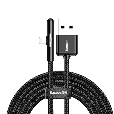 Кабель Baseus Iridescent Lamp Mobile Game Cable USB For iP 1.5A 2m (CAL7C-B01) Black