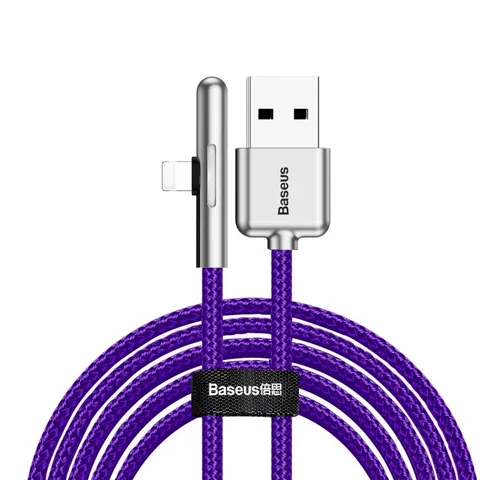 Кабель Baseus Iridescent Lamp Mobile Game Cable USB For iP 1.5A 2m (CAL7C-B05) Purple