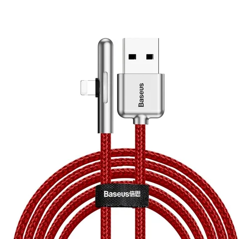 Кабель Baseus Iridescent Lamp Mobile Game Cable USB For iP 1.5A 2m (CAL7C-B09) Red