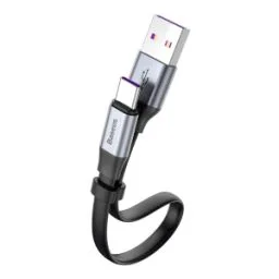 Кабель Baseus Simple HW Quick Charge Charging Data Cable USB For Type-C 40W 23cm (CATMBJ-BG1) Gray black
