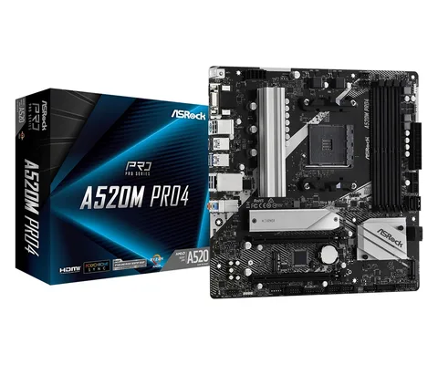 Материнская плата ASRock A520M Pro4 s-AM4