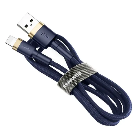 Кабель Baseus cafule Cable USB For iP 1.5A 2m (CALKLF-CV3) Gold+Blue