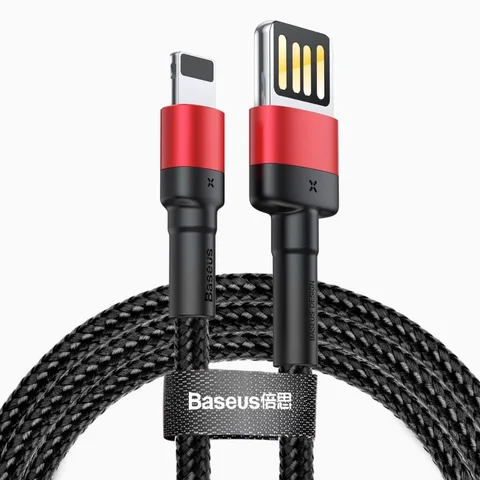 Кабель Baseus Cafule Cable (special edition) USB For iP 2.4A 1M (CALKLF-G91) Red+Black