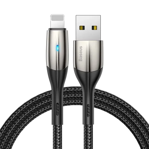 Кабель Baseus Horizontal Data cabelUSB For iP 2.4A 1m (CALSP-B01) Black
