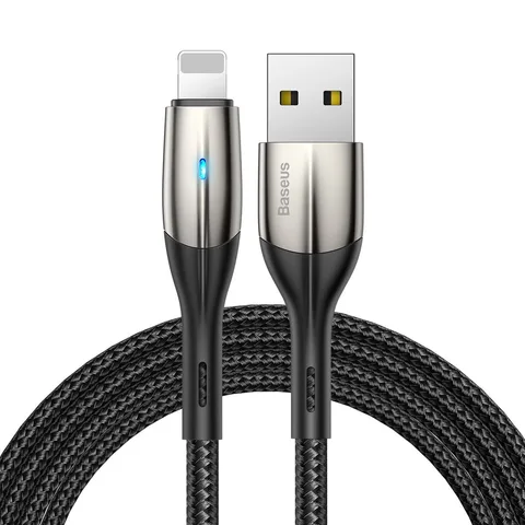 Кабель Baseus Horizontal Data cabelUSB For iP 1.5A 2m (CALSP-C01) Black
