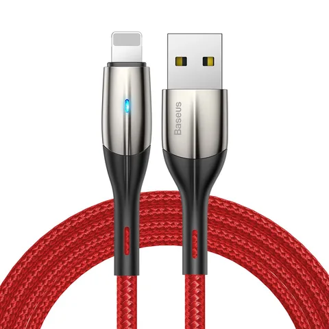 Кабель Baseus Horizontal Data cabelUSB For iP 1.5A 2m (CALSP-C09) Red