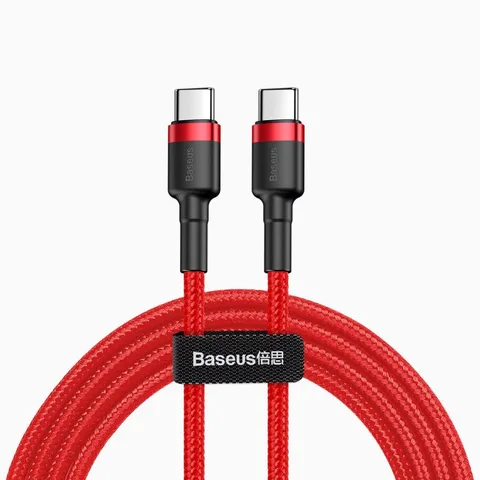 Кабель Baseus Cafule Type-C PD2.0 60W flash charging data line (20V/3A) 1m (CATKLF-G09) Red