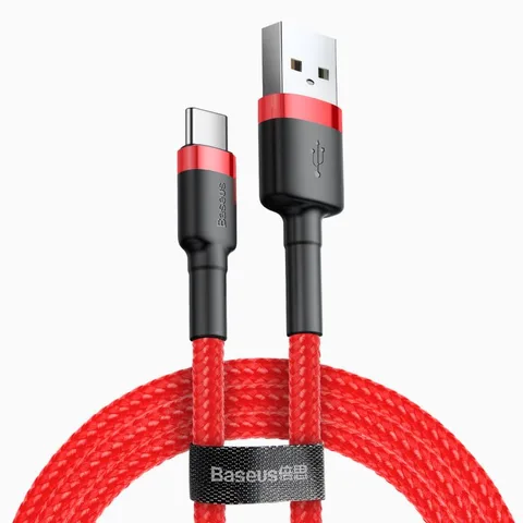 Кабель Baseus cafule Cable USB For Type-C 2A 2M (CATKLF-C09) Red+Red