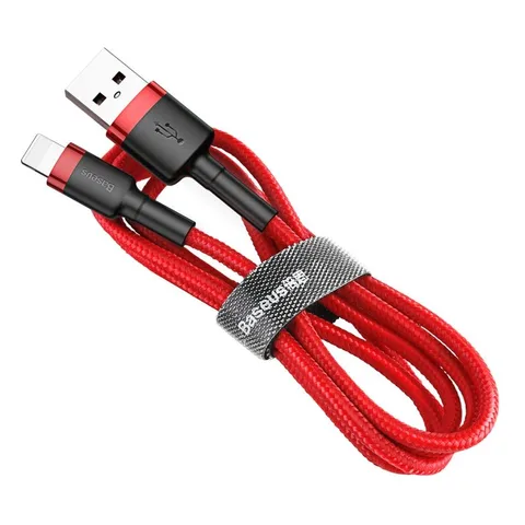 Кабель Baseus cafule Cable USB For lightning 2.4A 0.5M (CALKLF-A09) Red+Red