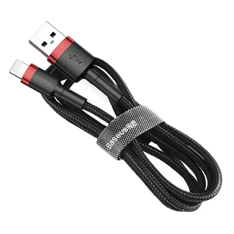 Кабель Baseus cafule Cable USB For lightning 2.4A 1M (CALKLF-B19) Red+Black
