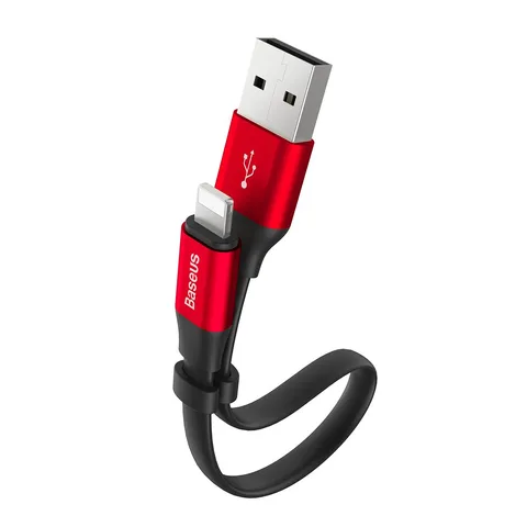 Кабель Baseus Nimble Portable Cable For Apple 23CM (CALMBJ-B91) Black+Red