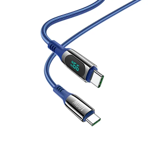 Кабель Hoco 100W Extreme Charging Data Cable For Type-C to Type-C (S51) Blue
