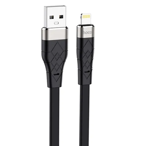 Кабель Hoco Angel Silicone Charging Data Cable For iP (X53) Black