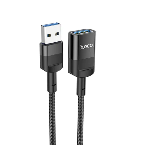 Кабель Hoco USB Male To USB Female USB3.0 Charging Data Sync Extension Cable (U107) Black
