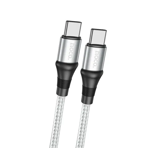 Кабель Hoco Type-C To Type-C Exquisito 100W Charging Data Cable (L=1M) (X50) Gray