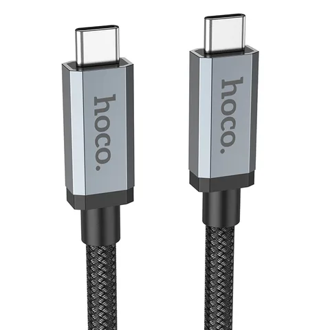 Кабель Hoco USB3.2 20Gbps 100W HD High Speed Data Cable (L=2M) (US06) Black