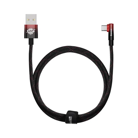 Кабель Baseus MVP 2 Elbow-Shaped Fast Charging Data Cable USB to Type-C 100W (CAVP000420) 1m Black+Red