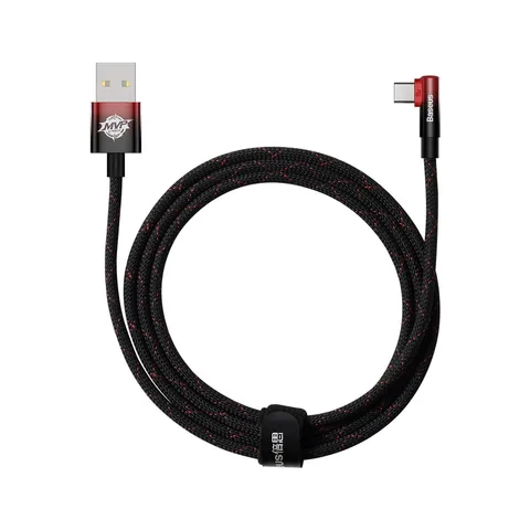 Кабель Baseus MVP 2 Elbow-Shaped Fast Charging Data Cable USB to Type-C 100W (CAVP000520) 2m Black+Red