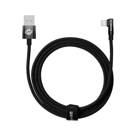 Кабель Baseus MVP 2 Elbow-Shaped Fast Charging Data Cable USB to iP 2.4A (CAVP000101) 2m Black