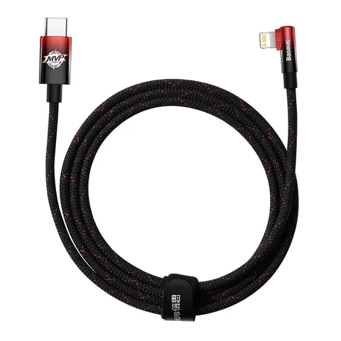 Кабель Baseus MVP 2 Elbow-Shaped Fast Charging Data Cable Type-C to iP 20W (CAVP000320) 2m Black+Red