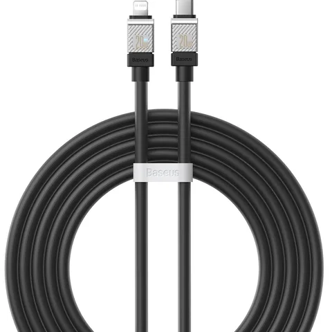Кабель Baseus CoolPlay Series Fast Charging Cable Type-C to iP 20W (CAKW000101) 2m Black
