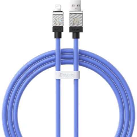 Кабель Baseus CoolPlay Series Fast Charging Cable USB to iP 2.4A (CAKW000403) 1m Blue