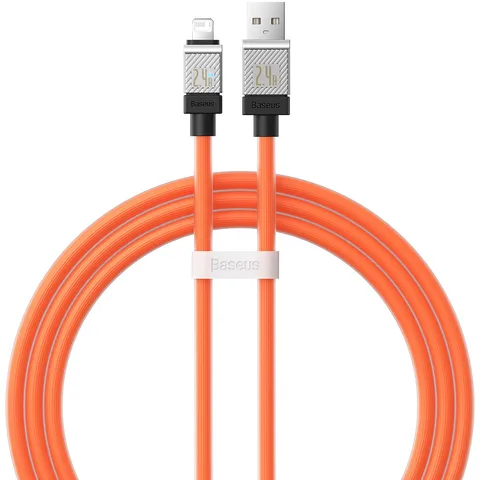 Кабель Baseus CoolPlay Series Fast Charging Cable USB to iP 2.4A (CAKW000407) 1m Orange