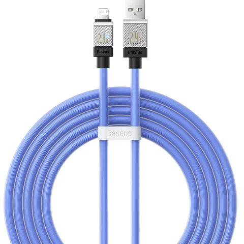 Кабель Baseus CoolPlay Series Fast Charging Cable USB to iP 2.4A (CAKW000503) 2m Blue