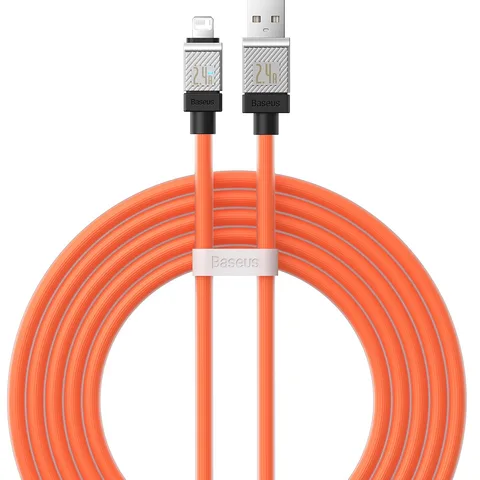 Кабель Baseus CoolPlay Series Fast Charging Cable USB to iP 2.4A (CAKW000507) 2m Orange