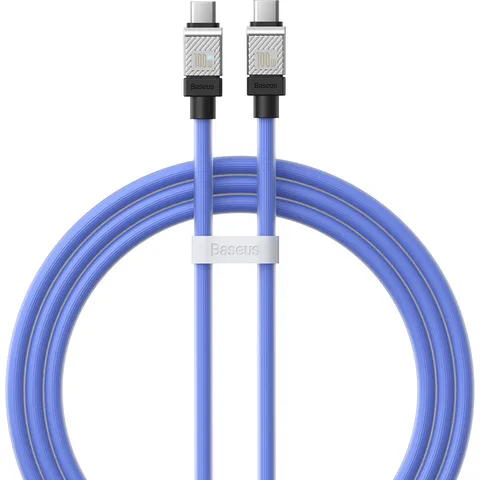 Кабель Baseus CoolPlay Series Fast Charging Cable Type-C to Type-C 100W (CAKW000203) 1m Blue