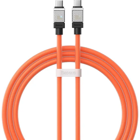 Кабель Baseus CoolPlay Series Fast Charging Cable Type-C to Type-C 100W (CAKW000207) 1m Orange