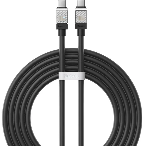 Кабель Baseus CoolPlay Series Fast Charging Cable Type-C to Type-C 100W (CAKW000301) 2m Black