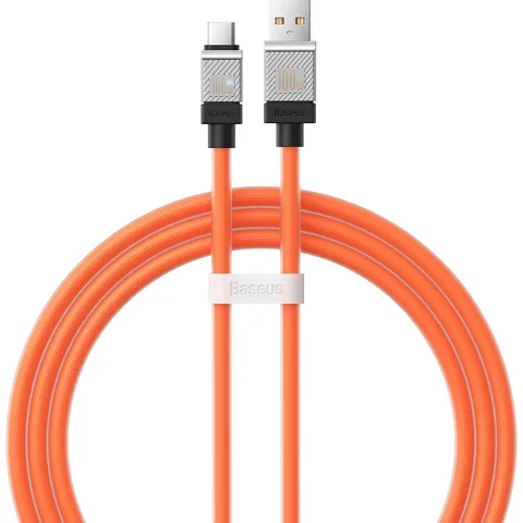 Кабель Baseus CoolPlay Series Fast Charging Cable USB to Type-C 100W (CAKW000607) 1m Orange