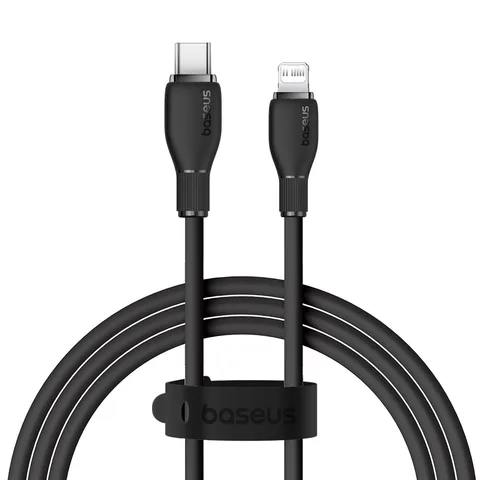 Кабель Baseus Pudding Series Fast Charging Cable Type-C to iP 20W (P10355701111-00) 1.2m Cluster Black