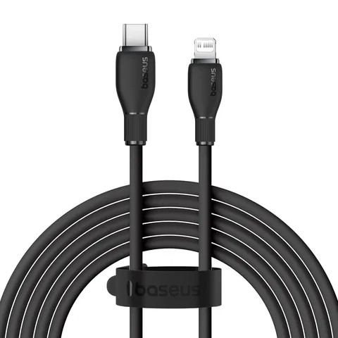 Кабель Baseus Pudding Series Fast Charging Cable Type-C to iP 20W (P10355701111-01) 2m Cluster Black