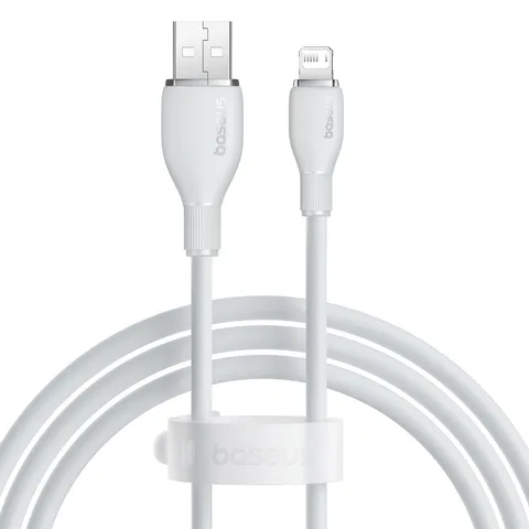 Кабель Baseus Pudding Series Fast Charging Cable USB to iP 2.4A (P10355700221-00) 1.2m Stellar White