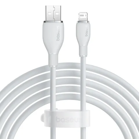 Кабель Baseus Pudding Series Fast Charging Cable USB to iP 2.4A (P10355700221-01) 2m Stellar White