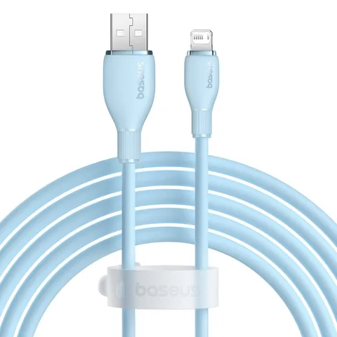 Кабель Baseus Pudding Series Fast Charging Cable USB to iP 2.4A (P10355700311-01) 2m Galaxy Blue