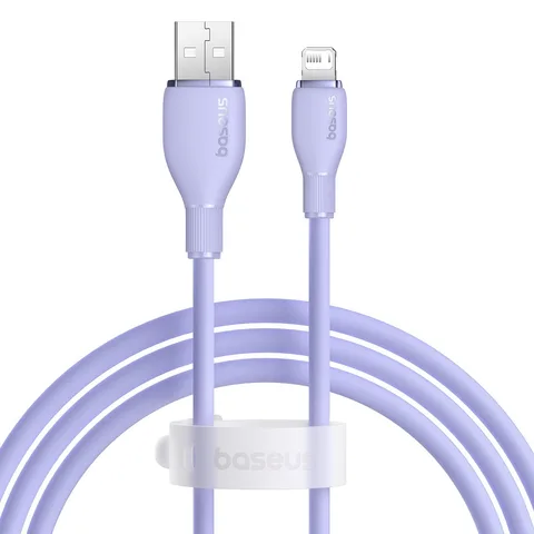 Кабель Baseus Pudding Series Fast Charging Cable USB to iP 2.4A (P10355700511-00) 1.2m Nebula Purple