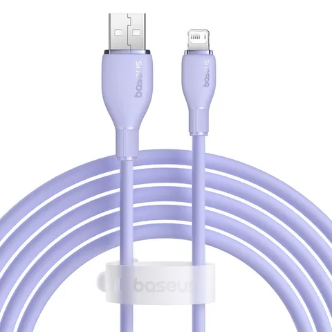 Кабель Baseus Pudding Series Fast Charging Cable USB to iP 2.4A (P10355700511-01) 2m Nebula Purple