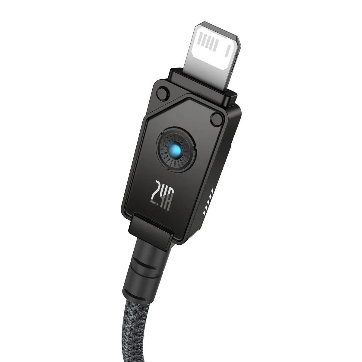 Кабель Baseus Unbreakable Series Fast Charging Data Cable USB to iP 2.4A (P10355802111-01) 2m Cluster Black — фото 5