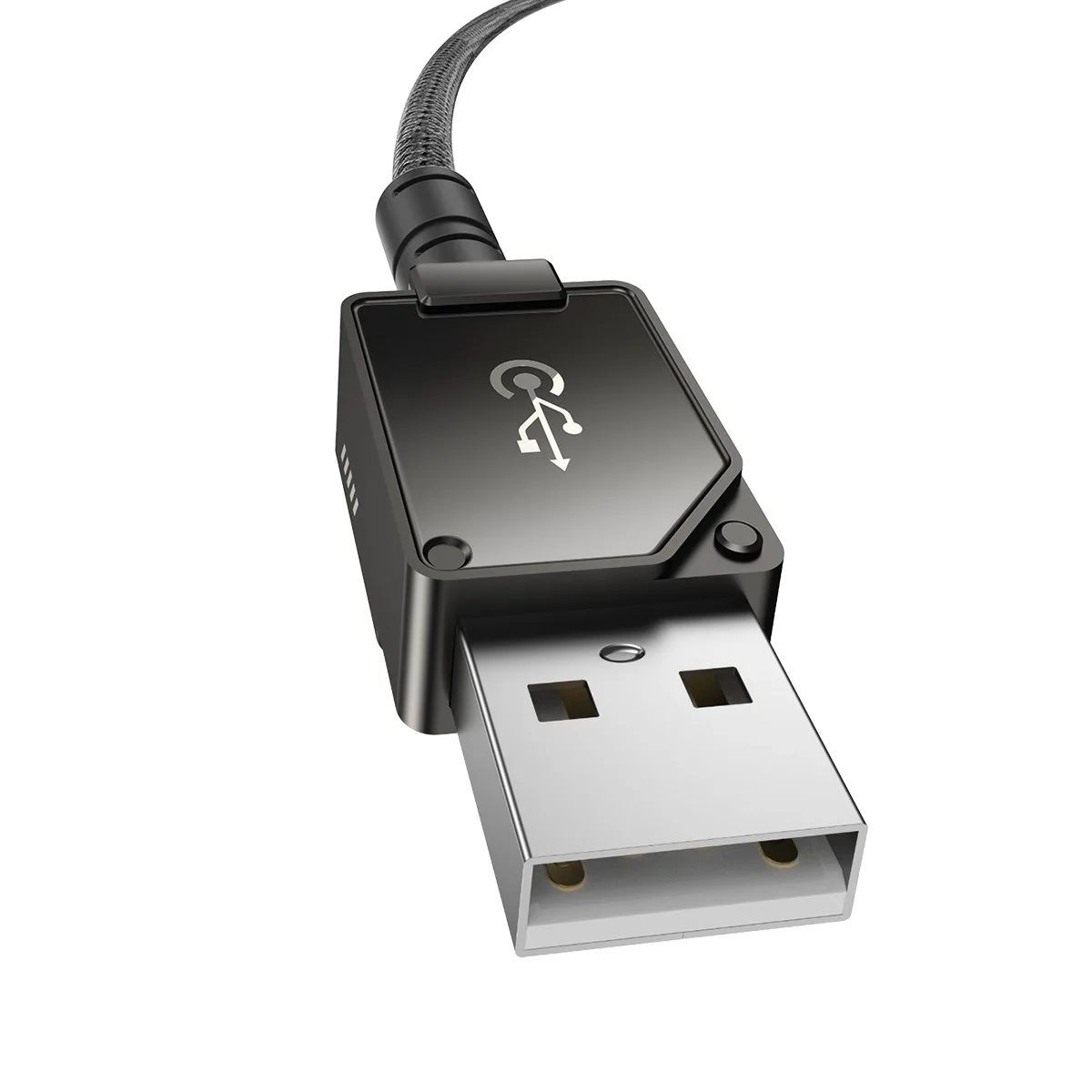 Кабель Baseus Unbreakable Series Fast Charging Data Cable USB to iP 2.4A (P10355802111-01) 2m Cluster Black — фото 7