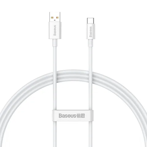 Кабель Baseus Superior Series Fast Charging Data Cable USB to Type-C 100W 1m (CAYS001302) White