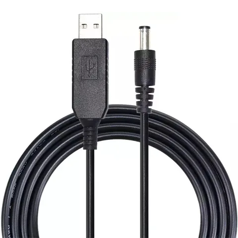 Кабель-преобразователь USB to DC 5V - 9V 1m (USBDC59) Black