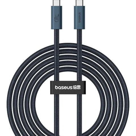 Кабель Baseus Flash Series 2 USB4 Full Featured Charging Cable Type-C to Type-C 240W 1.8m (P10311803112-00) Cluster Black