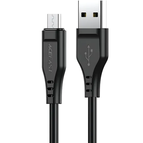 Кабель Acefast C3-09 USB to Micro 2.4A 1.2m TPE connectors (AFC3-09B) Black