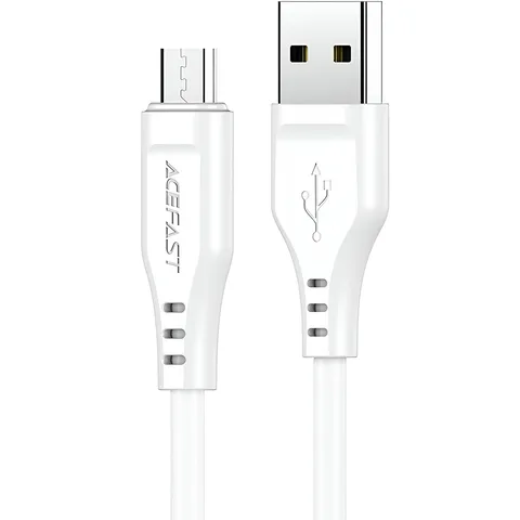 Кабель Acefast C3-09 USB to Micro 2.4A 1.2m TPE connectors (AFC3-09W) White